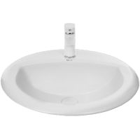 Раковина WeltWasser Deilbach 6001 51 Белый глянец арт-10000004604 — фото 1, Раковины встраиваемые сверху