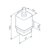 Дозатор для жидкого мыла AM.PM Gem Черный Белый арт-A9036922 — фото 2, Дозаторы