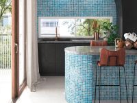 Стеклянная мозаика Vidrepur Oasis Blue №7102 на сетке 25x25 см арт-С0006238 — фото 3, Мозаика