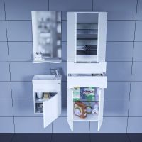 Товар: Тумба под раковину СанТа Лондон 40 подвесная Белая арт-224017 - фото 4 Тумба под раковину СанТа Лондон 40 подвесная Белая арт-224017 — фото 4, Тумбы под раковину