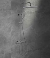 Товар: Душевая система Vincea Next с термостатом Вороненая сталь арт-VSFS-1N0TGM - фото 2 Душевая система Vincea Next с термостатом Вороненая сталь арт-VSFS-1N0TGM — фото 2, Душевые стойки