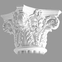 Капитель Decomaster 380x290x380 мм арт-90020-1 — фото 1, Колонны