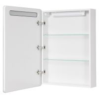 Зеркальный шкаф Aquaton Америна 60 L с подсветкой Белый арт-1A135302AM01L — фото 2, Зеркальные шкафы в ванную