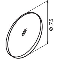 Зеркало Orka Lisbon Agora 75 Кашемировое матовое арт-3000072 — фото 4, Зеркала в ванную комнату