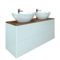 Тумба под раковину Orange Otto подвесная Белый Ясень арт-Ot-130TuWOOD — фото 2, Тумбы под раковину