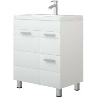 Тумба под раковину Corozo Денвер 60 Z2 Белая арт-SD-00000530 — фото 1, Тумбы под раковину