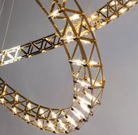 Подвесной светильник Divinare Galassia Золото арт-1030/17 SP-144 — фото 4, Подвесные светильники