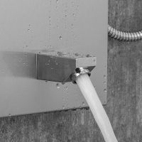 Товар: Душевая панель Frap с гидромассажем Сатин Хром арт-F24005-5 - фото 3 Душевая панель Frap с гидромассажем Сатин Хром арт-F24005-5 — фото 3, Душевые панели