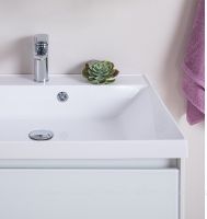 Тумба под раковину Aquanet Гласс 90 подвесной Белая арт-196960 — фото 7, Тумбы под раковину