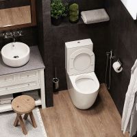 Унитаз компакт Ceruttispa Bella CT с бачком и сиденьем Микролифт арт-8709 — фото 5, Напольные унитазы