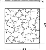 Гипсовая 3д панель Artpole Sahara 600x600 мм арт-M-0005 — фото 9, Гипсовые 3Д панели