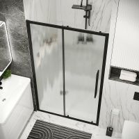 Душевая дверь Grossman Cosmo 130 профиль Черный матовый стекло шиншилла арт-100.K33.02.130.21.02 — фото 6, Раздвижные душевые двери