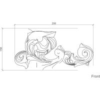 Орнамент Европласт 30x158x298 мм арт-1.60.123 — фото 2, Колонны