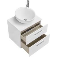 Тумба под раковину Roca Victoria 60 подвесная Белый глянец арт-A857468806 — фото 10, Тумбы под раковину