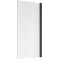 Шторка на ванну STWORKI Стокгольм GV-861 MT 60 3GW250TTKK000 профиль Черный матовый стекло прозрачное арт-449660 — фото 2, Неподвижные шторки для ванной