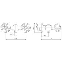 Смеситель для душа Migliore Olivia Хром арт-19006 — фото 2, Смеситель для душа