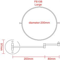 Товар: Косметическое зеркало Frap с увеличением Хром арт-F6108 - фото 11 Косметическое зеркало Frap с увеличением Хром арт-F6108 — фото 11, Косметические зеркала