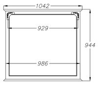Зеркало Opadiris Кантара 105 Белое матовое арт-00-00003714 — фото 6, Зеркала в ванную комнату