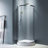 Товар: Душевой уголок AM.PM Like Round 95х95 профиль Хром глянцевый стекло прозрачное арт-W83G-333-095CT - фото 2 Душевой уголок AM.PM Like Round 95х95 профиль Хром глянцевый стекло прозрачное арт-W83G-333-095CT — фото 2, Полукруглые душевые уголки