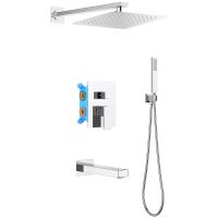 Душевая система Aquatek Либра Хром арт-AQ1673CR — фото 1, Встраиваемые душевые комплекты