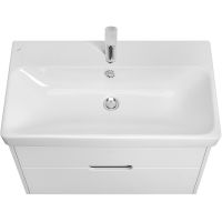 Тумба с раковиной Aquaton Оливия 80 подвесная Белая матовая арт-1A2831K0OL010 — фото 3, Тумбы с раковиной