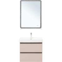 Тумба под раковину Aquanet Вега 60 подвесная Бежевая арт-329583 — фото 15, Тумбы под раковину