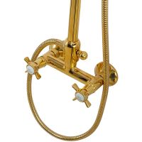 Душевая система Cezares Lord Золото 24 карат арт-LORD-CD-30-03/24-M — фото 5, Душевые стойки