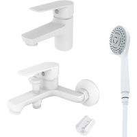 Комплект смесителей Orange Loop Белый арт-M26-311w — фото 5, Готовые комплекты для ванной комнаты