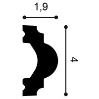 Молдинг Orac Decor 2000x40x19 мм арт-PX120 — фото 2, Молдинги