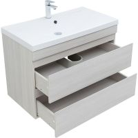 Товар: Тумба под раковину Aquanet Нота New 100 подвесная Дуб холден арт-334206 - фото 3 Тумба под раковину Aquanet Нота New 100 подвесная Дуб холден арт-334206 — фото 3, Тумбы под раковину