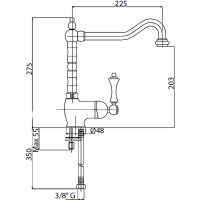 Смеситель для кухни Cezares Margot Хром арт-MARGOT-LLM2-01-Bi — фото 2, Смесители для кухни
