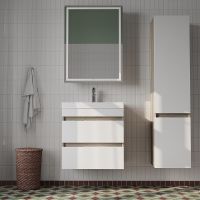 Зеркальный шкаф Iddis Zodiac 60 с подсветкой Белый арт-ZOD6000i99 — фото 5, Зеркальные шкафы в ванную