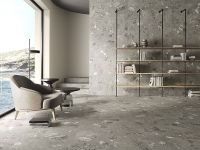 Керамогранит Florina Ceramics Heliostone Impact Grigio 9mm 120х120 см арт-HI3 — фото 2, Керамогранит