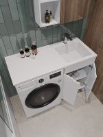 Товар: Тумба с раковиной Orange Sistema 110 R Белая арт-STD-110TUW+RAR - фото 3 Тумба с раковиной Orange Sistema 110 R Белая арт-STD-110TUW+RAR — фото 3, Тумбы с раковиной