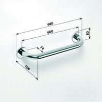 Поручень Bemeta Help Нержавеющая сталь арт-301100601 — фото 2, Поручни для ванной