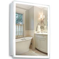 Зеркальный шкаф Silver Mirrors Киото 60 с подсветкой Белый арт-LED-00002358 — фото 2, Зеркальные шкафы в ванную