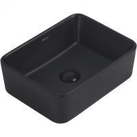 Раковина-чаша Abber Rechteck 40 Черная матовая арт-AC2213MB — фото 1, Раковины накладные