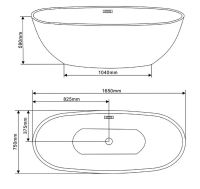 Акриловая ванна Vincea 165x75 без гидромассажа арт-VBT-509 — фото 4, Акриловые ванны