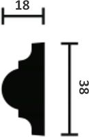 Товар: Молдинг NMC Wallstyl DSCLWO200010 2000x38x18 мм арт-WO1 - фото 2 Молдинг NMC Wallstyl DSCLWO200010 2000x38x18 мм арт-WO1 — фото 2, Молдинги