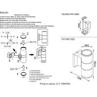 Настенный светильник Crystal Lux Черный арт-CLT 138W160 BL — фото 3, Бра