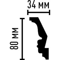 Карниз Decomaster 2400x80x34 мм арт-DT 9829 — фото 2, Карнизы