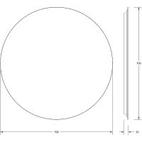 Товар: Зеркало Defesto Opti 70x70 с подсветкой 18W-3000К/ИК - выключатель/Теплый белый свет арт-DF 2854R - фото 3 Зеркало Defesto Opti 70x70 с подсветкой 18W-3000К/ИК - выключатель/Теплый белый свет арт-DF 2854R — фото 3, Зеркала в ванную комнату