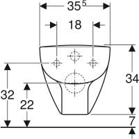 Унитаз Geberit Renova Nr.1 Comprimo New подвесной без сиденья Белый арт-206145000 — фото 7, Подвесные унитазы