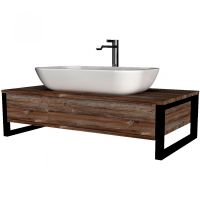 Тумба под раковину 1MarKa Grunge Loft 80П подвесная Дуб намибия арт-У85845 — фото 1, Тумбы под раковину