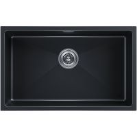 Кухонная мойка Paulmark Lumi 74 UNI Черный маталлик арт-LU74-BLM — фото 1, Кухонные мойки