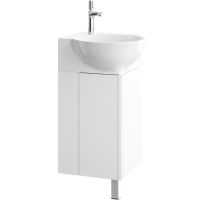 Тумба под раковину Aqwella Porto 45 угловая Белая арт-POR0104WW — фото 1, Тумбы под раковину