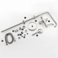 Душевая система Frap Сатин арт-F2448 — фото 6, Душевые стойки