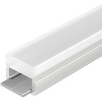 Профиль алюминиевый Arlight встраиваемый для контурной подсветки Белый арт-023290 — фото 1, Профили для светодиодных лент