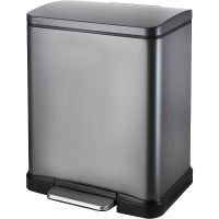 Ведро для мусора WeltWasser WW ME Lassy TG 12L Серое матовое арт-10000006129 — фото 1, Мусорные ведра