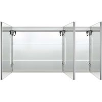 Зеркальный шкаф Aquatek 120 с подсветкой Хром арт-AQ7129-MLC — фото 3, Зеркальные шкафы в ванную